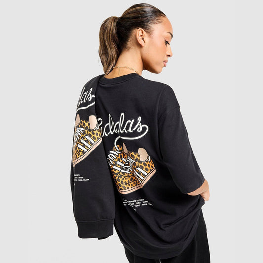 Leopard Print Samba Boyfriend T-Shirt Image 1 - LUZACTIVE - AUSTRALIA