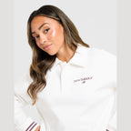 Long Sleeve Fleece Polo Sweatshirt Image 3 - LUZACTIVE - AUSTRALIA