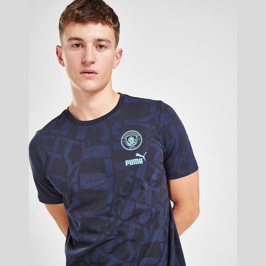 Manchester City Fc All Over Print Shirt Image 1 - LUZACTIVE - AUSTRALIA