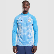 Manchester City FC Warm Up 1/4 Zip Top Image 1 - LUZACTIVE - AUSTRALIA