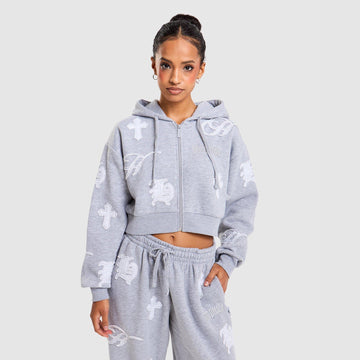 Mist Oversized Full-Zip Hoodie Image 2 - LUZACTIVE - AUSTRALIA