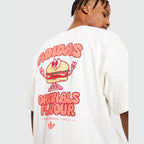Pixelated Burger Character Graphic T-shirt Image 5 - LUZACTIVE - AUSTRALIA