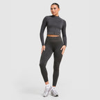 Pro Training Seamless Full Zip Top Image 3 - LUZACTIVE - AUSTRALIA