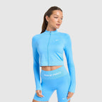 Pro Training Seamless Full Zip Top Image 3 - LUZACTIVE - AUSTRALIA