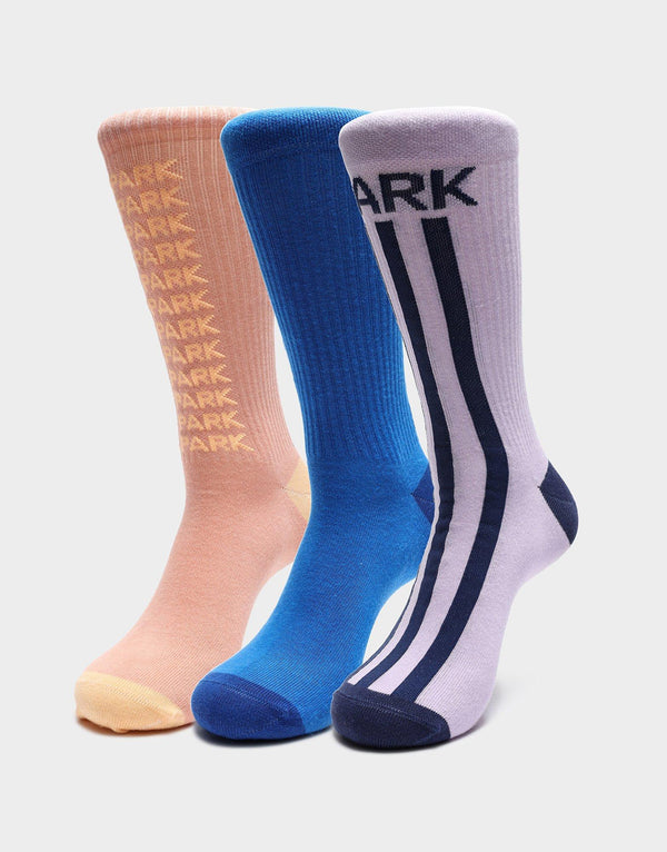 adidas Sock Crw 3pk Ivyp Pnk/blu/purp image