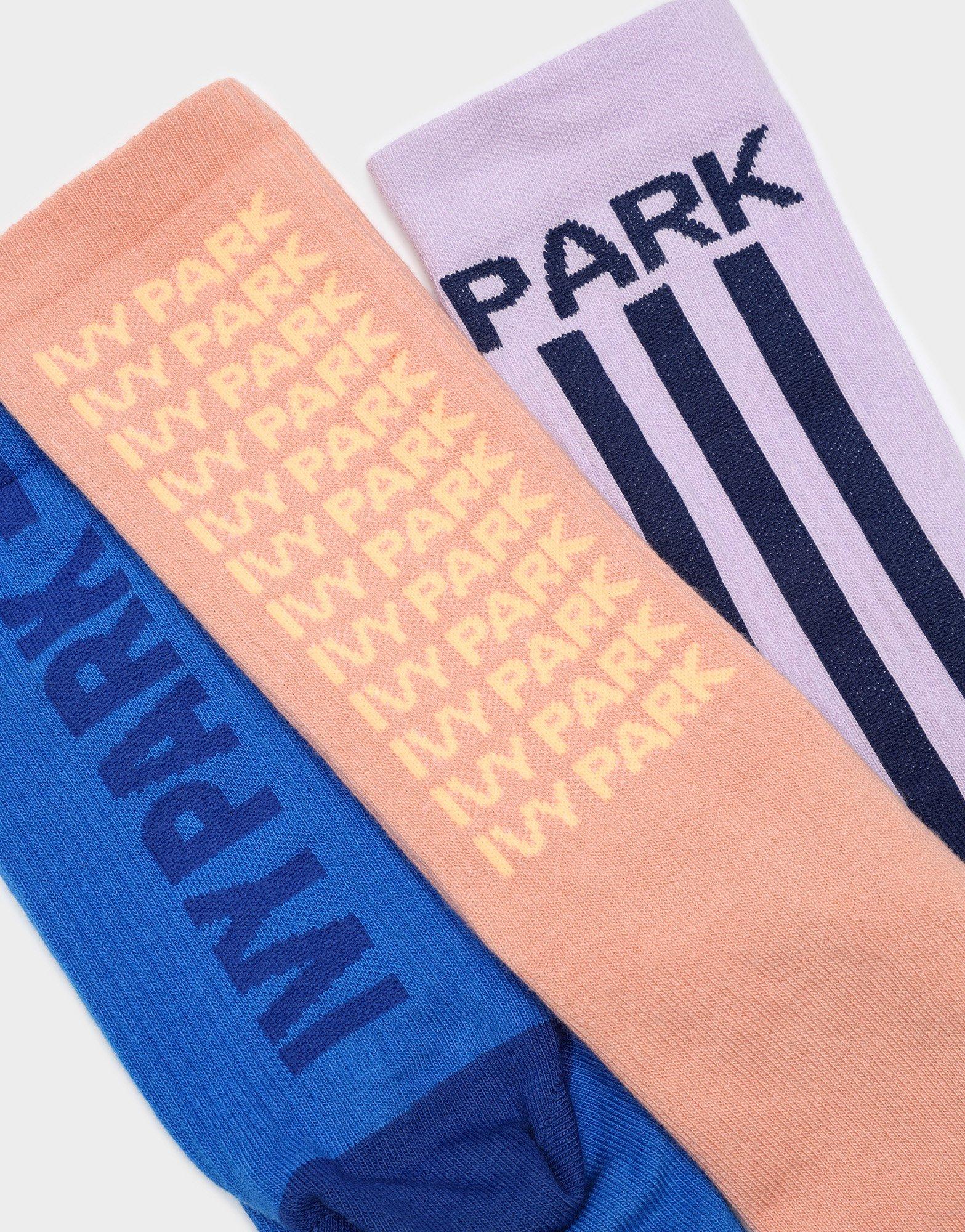 adidas Sock Crw 3pk Ivyp Pnk/blu/purp image