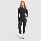 Ribbed Full Zip Hoodie Image 2 - LUZACTIVE - AUSTRALIA