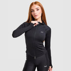 Ribbed Full Zip Hoodie Image 3 - LUZACTIVE - AUSTRALIA