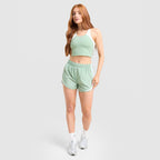 Running Tempo Crop Sports Bra Image 3 - LUZACTIVE - AUSTRALIA