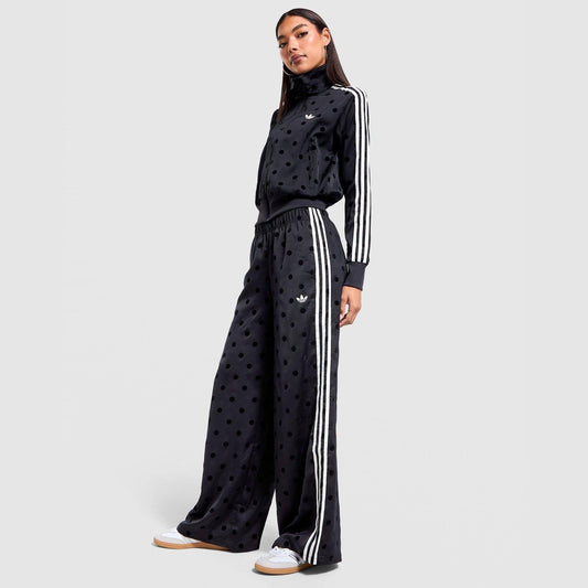 Satin Polka Dot Wide Leg Pants Image 1 - LUZACTIVE - AUSTRALIA