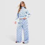 Satin Polka Dots Track Top Image 3 - LUZACTIVE - AUSTRALIA