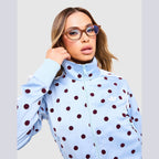 Satin Polka Dots Track Top Image 4 - LUZACTIVE - AUSTRALIA