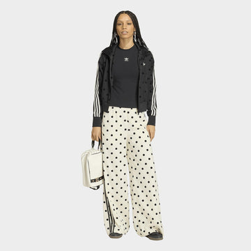 Satin Polka Dots Wide Leg Pants Image 2 - LUZACTIVE - AUSTRALIA