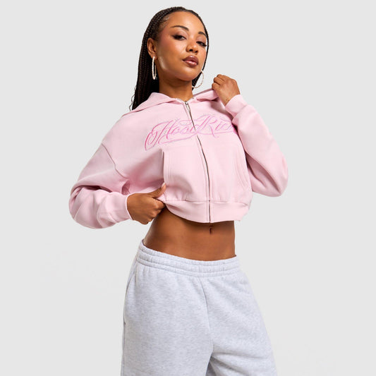 Solace Boxy Full-Zip Hoodie Image 1 - LUZACTIVE - AUSTRALIA