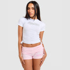 Solace Fitted Roched Jersey T-Shirt Image 5 - LUZACTIVE - AUSTRALIA