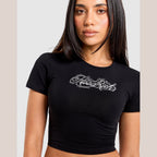 Solace Fitted Tie-Back T-Shirt Image 3 - LUZACTIVE - AUSTRALIA