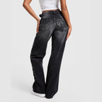 Spark Applique Wide Leg Jeans Image 2 - LUZACTIVE - AUSTRALIA