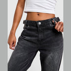 Spark Applique Wide Leg Jeans Image 5 - LUZACTIVE - AUSTRALIA