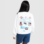 Sticker Oversized Crew Sweatshirt Image 5 - LUZACTIVE - AUSTRALIA