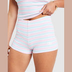 Stripe Micro Shorts Image 3 - LUZACTIVE - AUSTRALIA