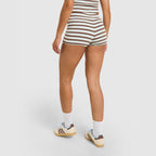 Stripe Ribbed Shorts Image 5 - LUZACTIVE - AUSTRALIA