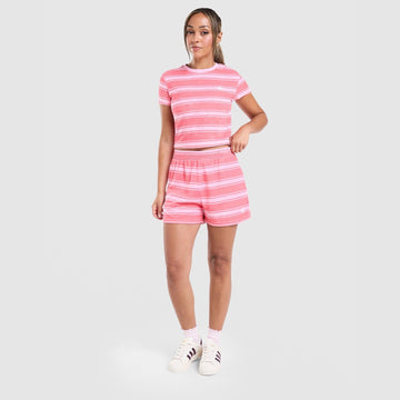 Stripe Towel Shorts Image 2 - LUZACTIVE - AUSTRALIA