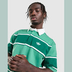 Striped Rugby Polo Shirt Image 2 - LUZACTIVE - AUSTRALIA