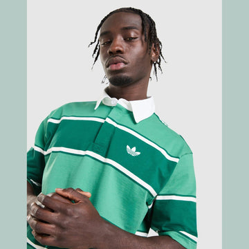 Striped Rugby Polo Shirt Image 2 - LUZACTIVE - AUSTRALIA
