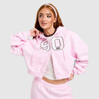 Studio 90 Oversized Crop Full Zip Hoodie Image 3 - LUZACTIVE - AUSTRALIA