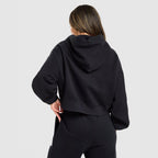 Studio 90 Oversized Crop Full Zip Hoodie Image 5 - LUZACTIVE - AUSTRALIA