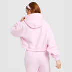 Studio 90 Oversized Crop Full Zip Hoodie Image 6 - LUZACTIVE - AUSTRALIA