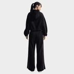 Studio Fleece Oversized Crop Full-Zip Hoodie Image 5 - LUZACTIVE - AUSTRALIA