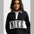 Studio Fleece Oversized Rugby Sweatshirt Image 1 - LUZACTIVE - AUSTRALIA