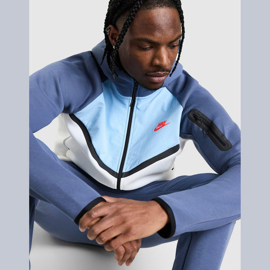 Tech Mix Full Zip Hoodie Image 1 - LUZACTIVE - AUSTRALIA