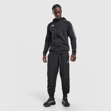 Tiro Essentials 3-Stripes Full Zip Hoodie Image 2 - LUZACTIVE - AUSTRALIA