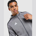 Tiro Essentials 3-Stripes Full Zip Hoodie Image 3 - LUZACTIVE - AUSTRALIA