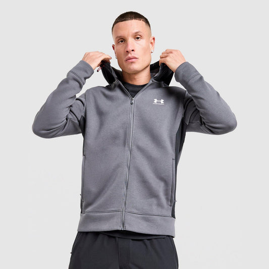 Utility Fleece Full-Zip Hoodie Image 1 - LUZACTIVE - AUSTRALIA