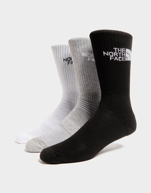 The North Face U Sock Crw Sprt 3pk Blk/gry/wht#