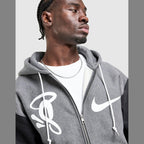 x Syna Solo Swoosh Fleece Full-Zip Hoodie Image 3 - LUZACTIVE - AUSTRALIA